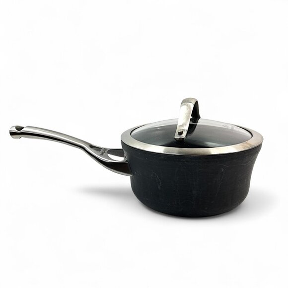 Calphalon 1 1/2 Qt Black Anodized Aluminum Pot/Sauce Pan USA - Picture 1 of 7